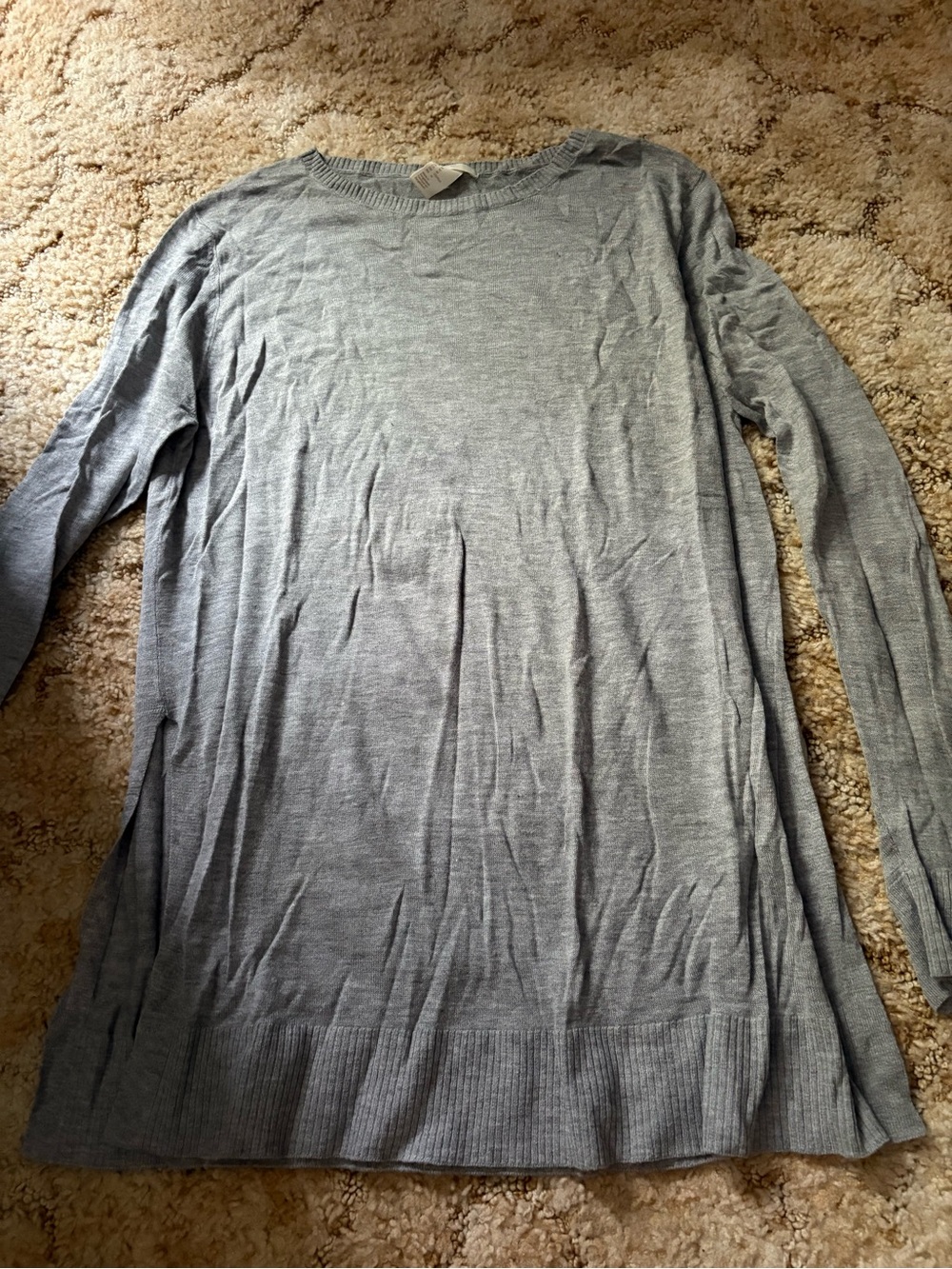Light Gray Long Sleeve Tunic